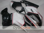 Kit de carenado por inyección para Ducati 1098 07-09 - Blanco, Negro - Estilo de fábrica #OYO87906236