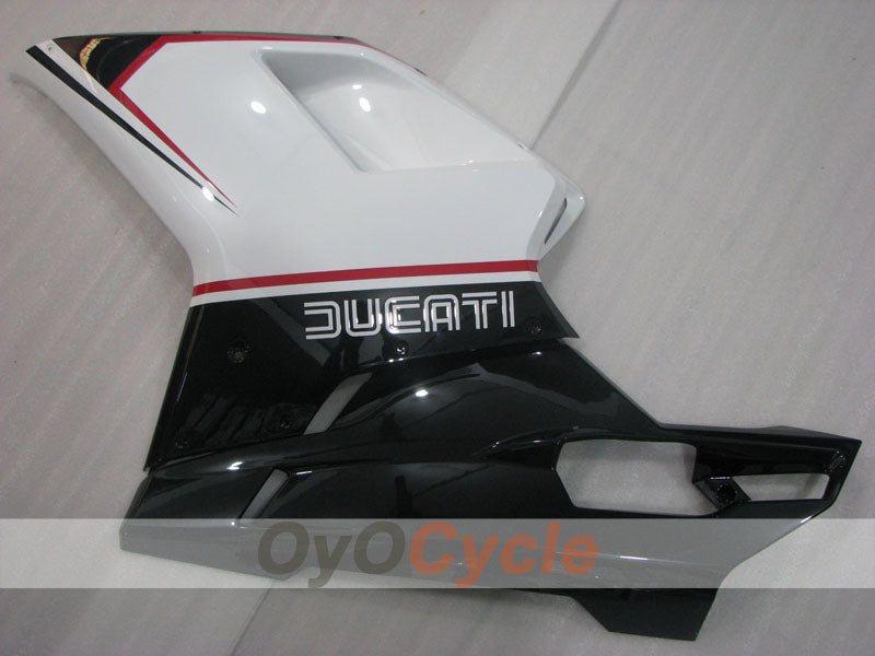 Kit de carenado por inyección para Ducati 1098 07-09 - Blanco, Negro - Estilo de fábrica #OYO87906236
