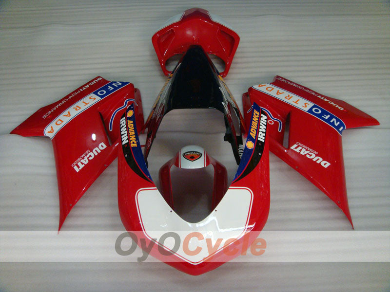Kit de carenado de inyección para Ducati 1098 07-09 - Rojo, Blanco, Negro - INFO STRADA #OYO87906240 Imagen secundaria del producto