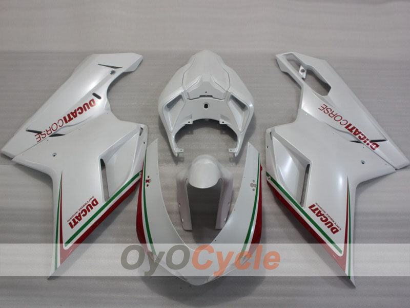 Kit de carenado de inyección para Ducati 1198 09-11 - Rojo, Blanco - Estilo de fábrica #OYO87906243 Imagen secundaria del producto