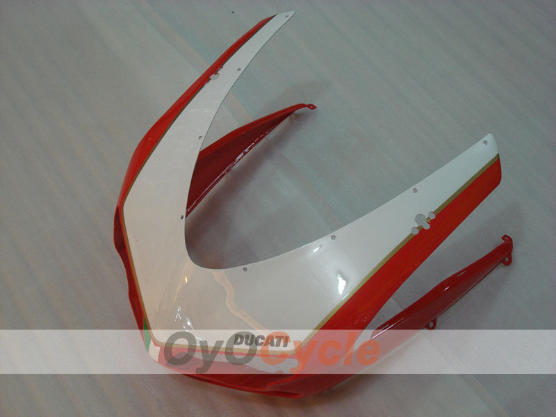 Kit de carenado por inyección para Ducati 1198 09-11 - Rojo, Blanco, Negro - Estilo de fábrica #OYO87906246