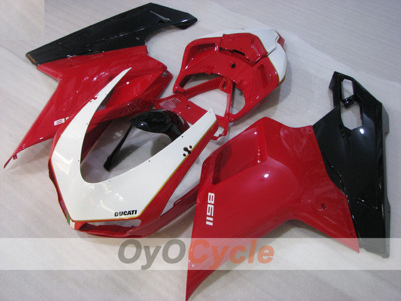 Kit de carenado por inyección para Ducati 1198 09-11 - Rojo, Blanco, Negro - Estilo de fábrica #OYO87906252 Imagen principal del producto