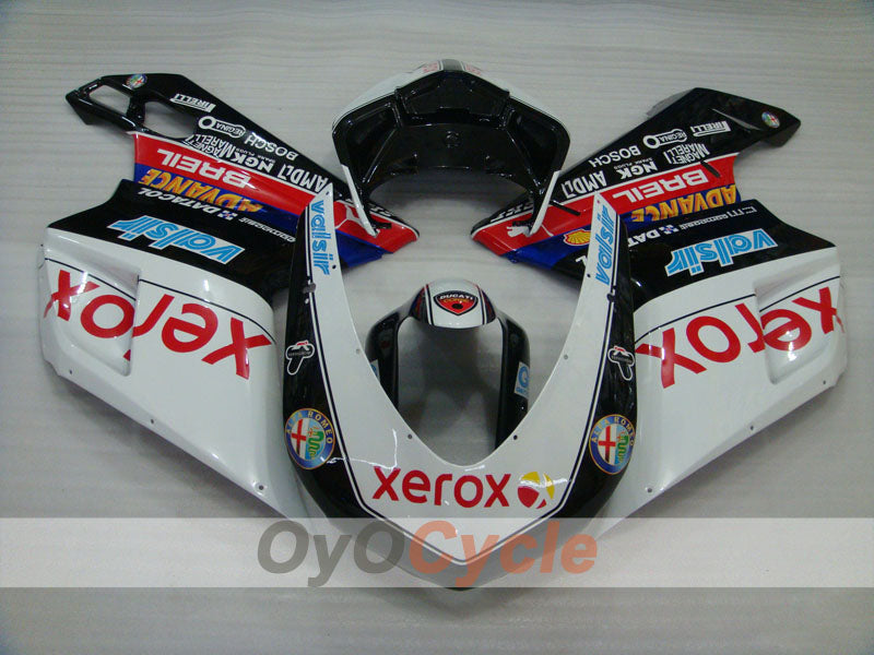 Kit de carenado por inyección para Ducati 1198 09-11 - Blanco, Negro - Xerox #OYO87906255