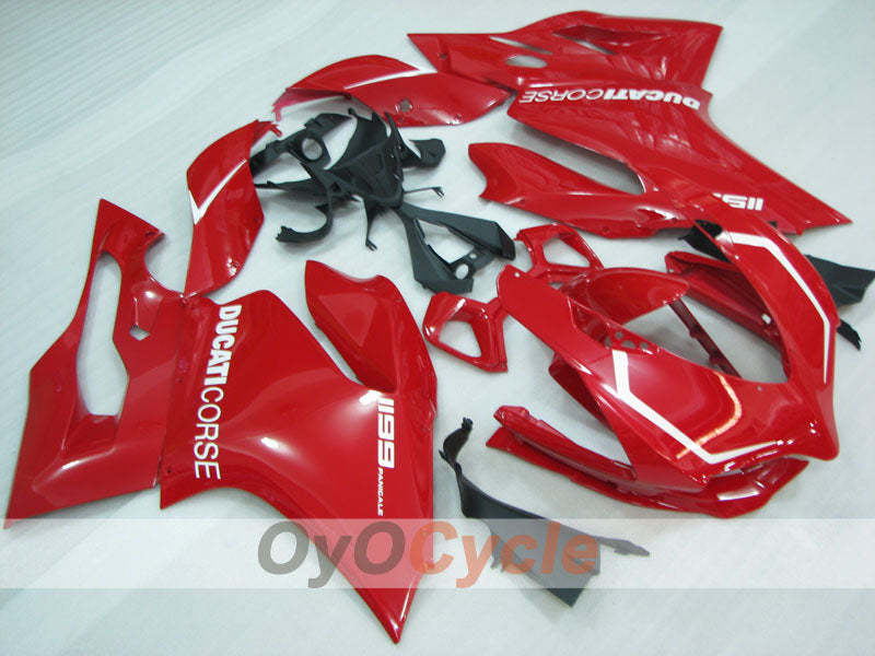 Kit de carenado por inyección para Ducati 1199 11-14 - Rojo - Estilo de fábrica #OYO87906261 Imagen principal del producto