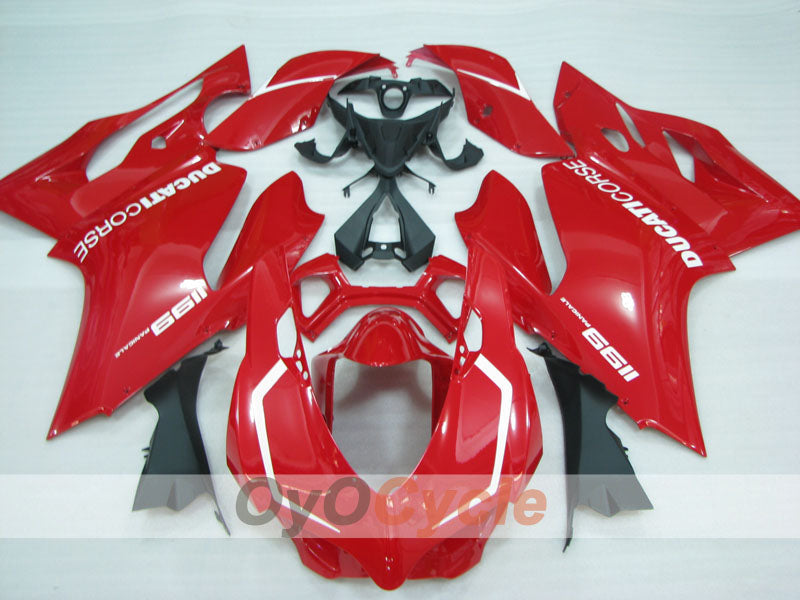 Kit de carenado por inyección para Ducati 1199 11-14 - Rojo - Estilo de fábrica #OYO87906261