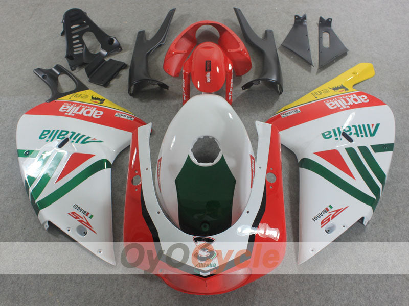 Kit de carenado para Aprilia RS125 01-05 - Rojo, Verde, Blanco - Alitalia #OYO87906267