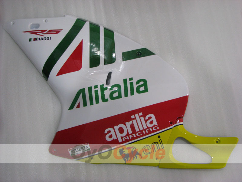 Kit de carenado para Aprilia RS125 01-05 - Rojo, Verde, Blanco - Alitalia #OYO87906270