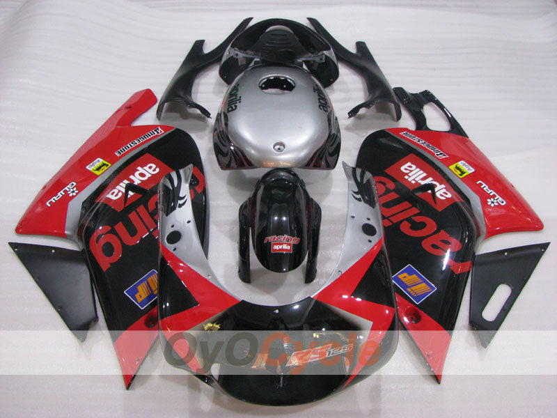 Kit de carenado para Aprilia RS125 01-05 - Rojo, Negro, Plata - Estilo de fábrica #OYO87906273