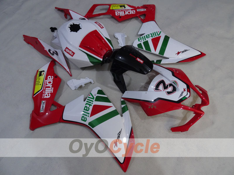 Carenado para Aprilia RSV4 09-14 - Rojo, Verde, Blanco, Negro - Alitalia #OYO87906287 Imagen secundaria del producto