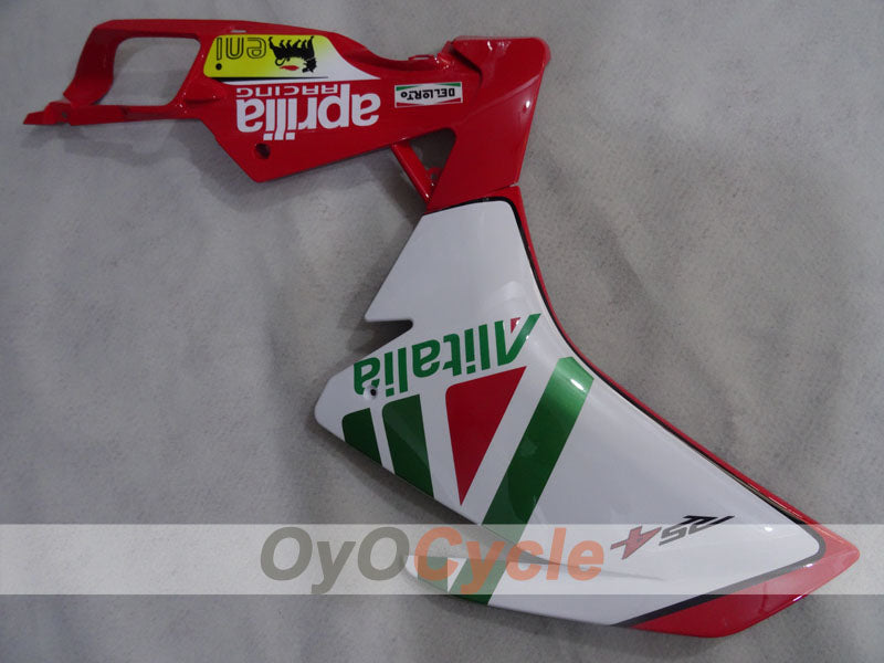 Carenado para Aprilia RSV4 09-14 - Rojo, Verde, Blanco, Negro - Alitalia #OYO87906287