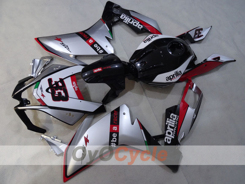 Kit de carenado para Aprilia RSV4 09-14 - Rojo, Blanco, Plata - #bearacer #OYO87906288