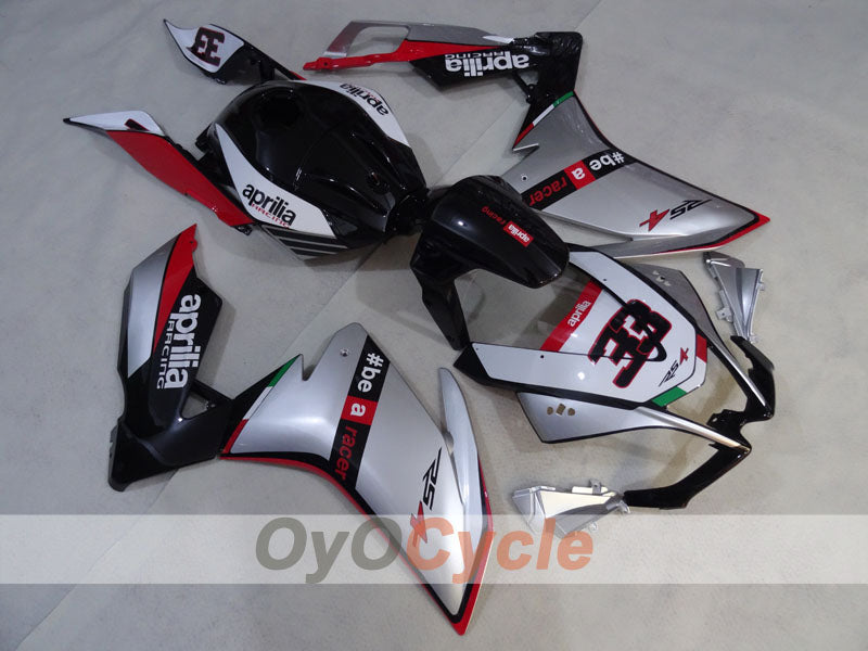 Kit de carenado para Aprilia RSV4 09-14 - Rojo, Blanco, Plata - #bearacer #OYO87906288