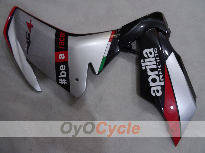 Kit de carenado para Aprilia RSV4 09-14 - Rojo, Blanco, Plata - #bearacer #OYO87906288