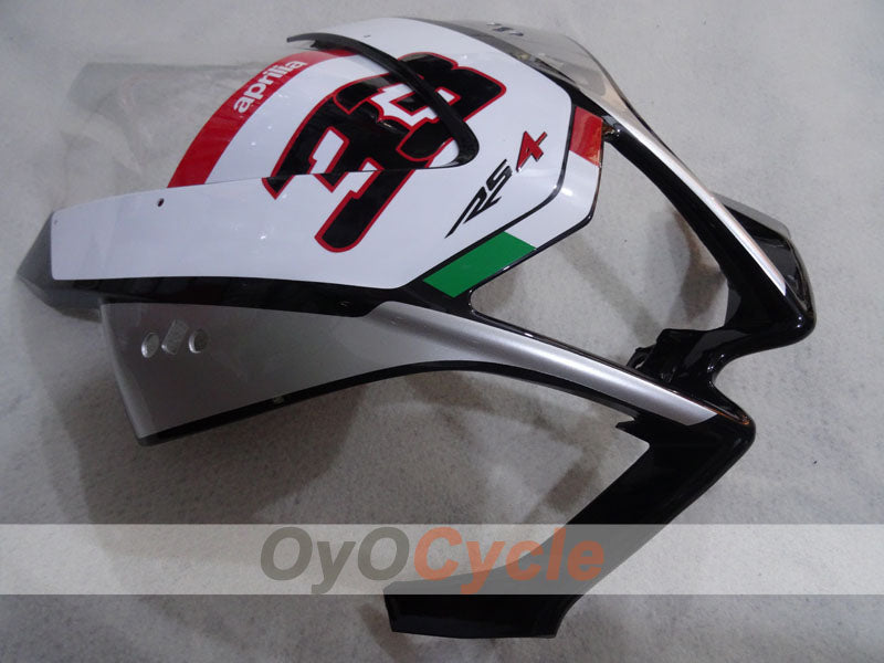 Kit de carenado para Aprilia RSV4 09-14 - Rojo, Blanco, Plata - #bearacer #OYO87906288