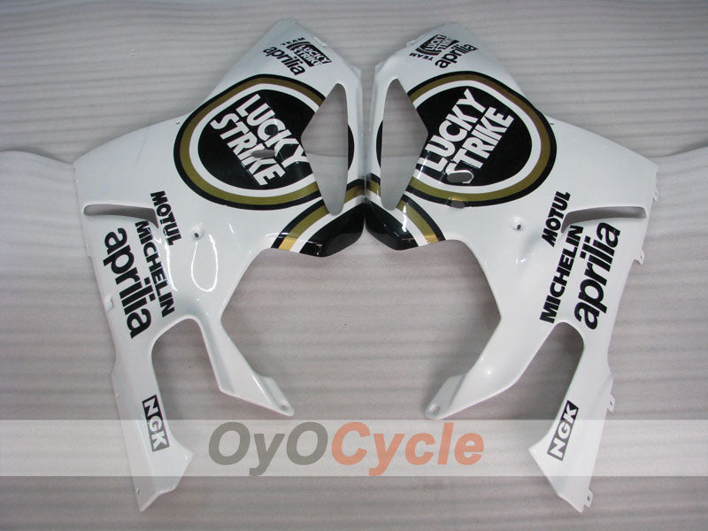 Carenado para Aprilia RSV1000R 03-06 - Blanco, Negro - Lucky Strike #OYO87906292