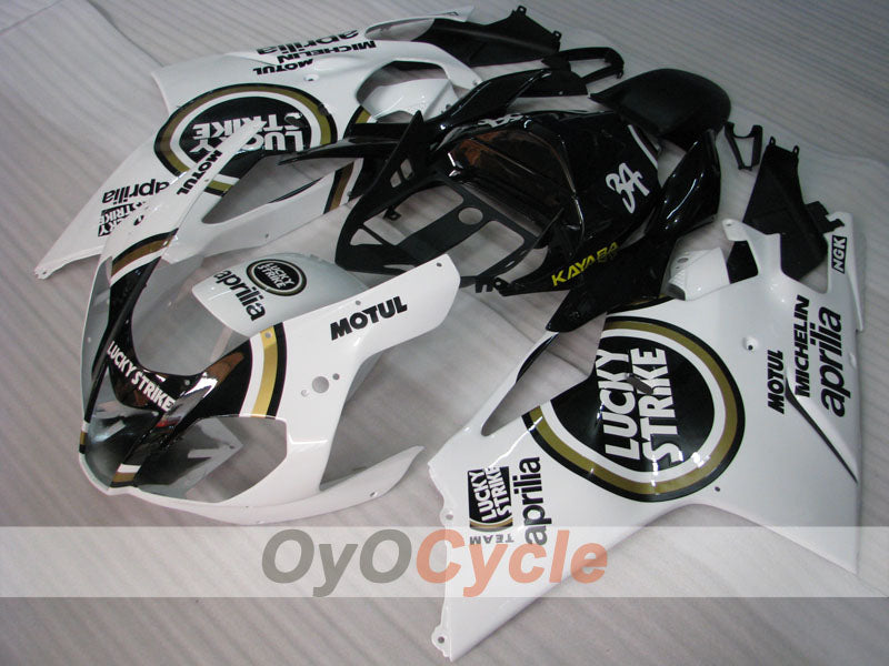 Carenado para Aprilia RSV1000R 03-06 - Blanco, Negro - Lucky Strike #OYO87906292 Imagen principal del producto