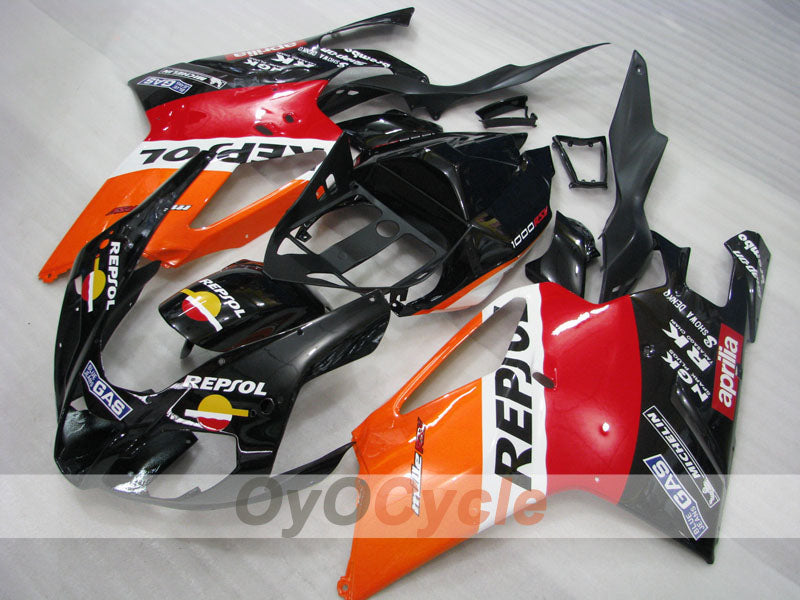 Kit de carenado para Aprilia RSV1000R 03-06 - Rojo, Naranja, Negro - PEPSI #OYO87906293