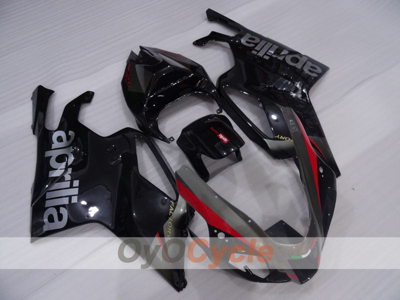 Kit de carenado para Aprilia RSV1000R 03-06 - Negro, Gris, Mate - Estilo de fábrica #OYO87906297