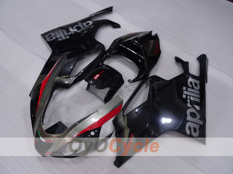Kit de carenado para Aprilia RSV1000R 03-06 - Negro, Gris, Mate - Estilo de fábrica #OYO87906297