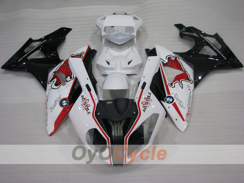 Kit de carenado por inyección para BMW S1000RR 09-14 - Rojo, blanco, negro - Estilo de fábrica, personalizable #OYO87906298