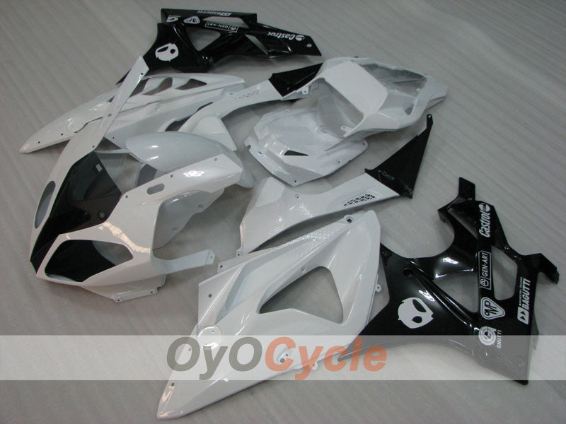 Kit de carenado por inyección para BMW S1000RR 09-14 - Blanco, negro - Estilo de fábrica, personalizable #OYO87906299