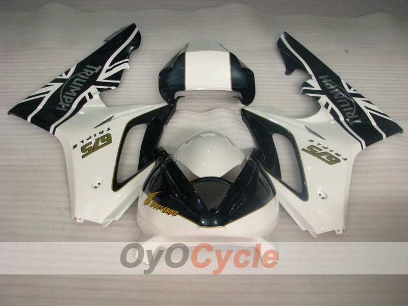 Carenado de inyección para Triumph Daytona 675 06-08 - Blanco, Negro - Estilo de fábrica #OYO87906300 Imagen secundaria del producto