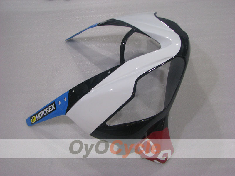 Carenado de inyección para Triumph Daytona 675 06-08 - Blanco, Negro - parkingo #OYO87906301