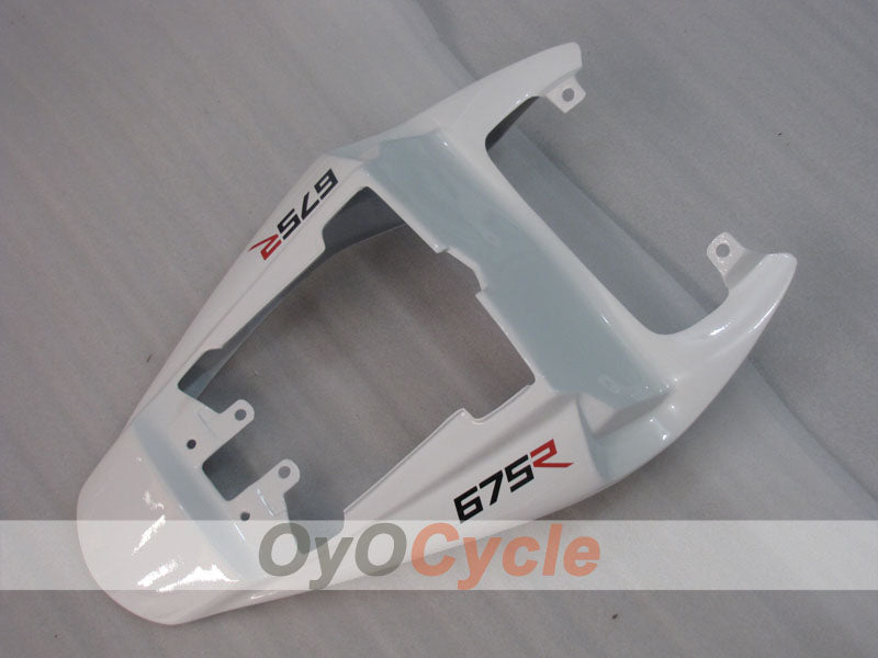 Carenado de inyección para Triumph Daytona 675 06-08 - Blanco, Negro - Estilo de fábrica #OYO87906304