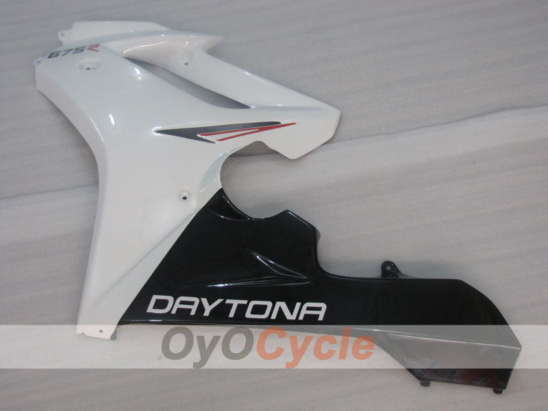 Carenado de inyección para Triumph Daytona 675 06-08 - Blanco, Negro - Estilo de fábrica #OYO87906304