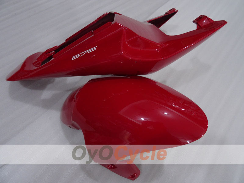 Carenado de inyección para Triumph Daytona 675 09-12 - Rojo, Negro - Estilo de fábrica #OYO87906305