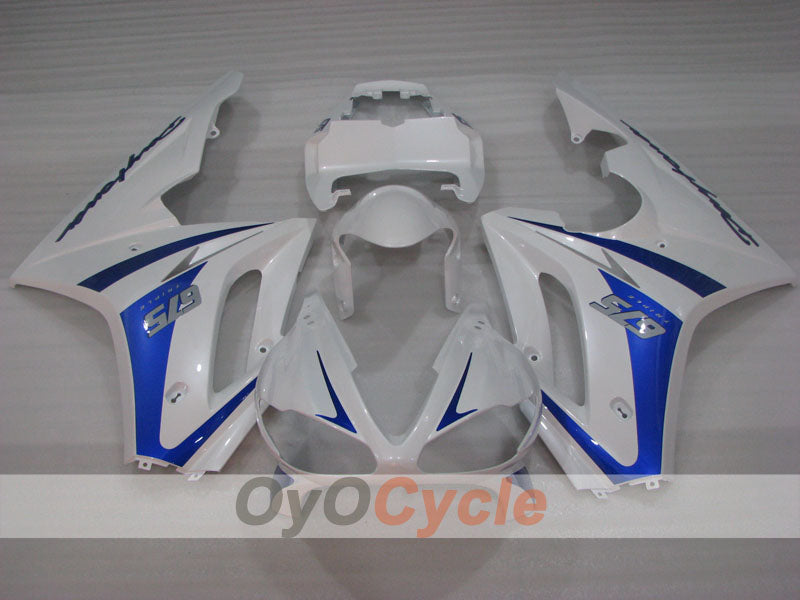Carenado de inyección para Triumph Daytona 675 09-12 - Azul, Blanco - Estilo de fábrica #OYO87906307