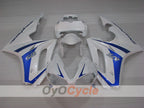 Carenado de inyección para Triumph Daytona 675 09-12 - Azul, Blanco - Estilo de fábrica #OYO87906307