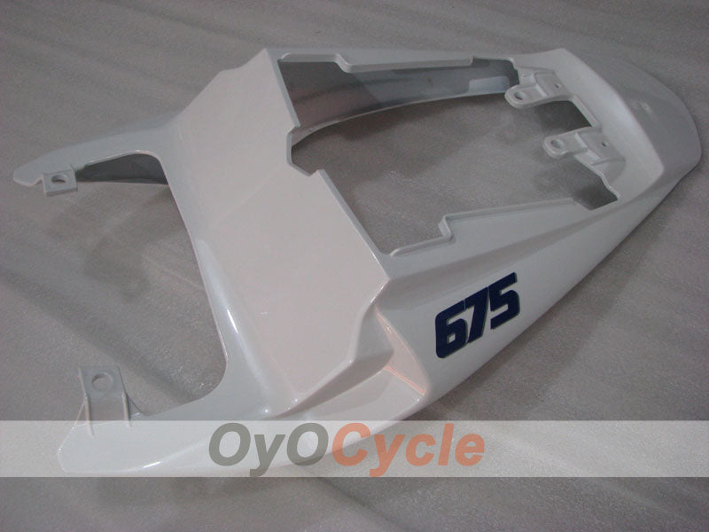 Carenado de inyección para Triumph Daytona 675 09-12 - Azul, Blanco - Estilo de fábrica #OYO87906307