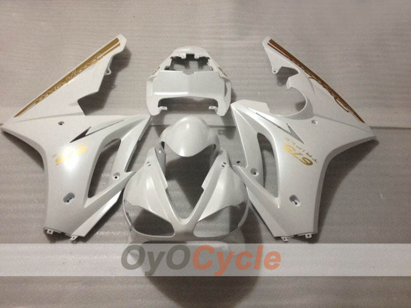 Kit de carenado por inyección para Triumph Daytona 675 09-12 - Blanco - Estilo de fábrica #OYO87906309