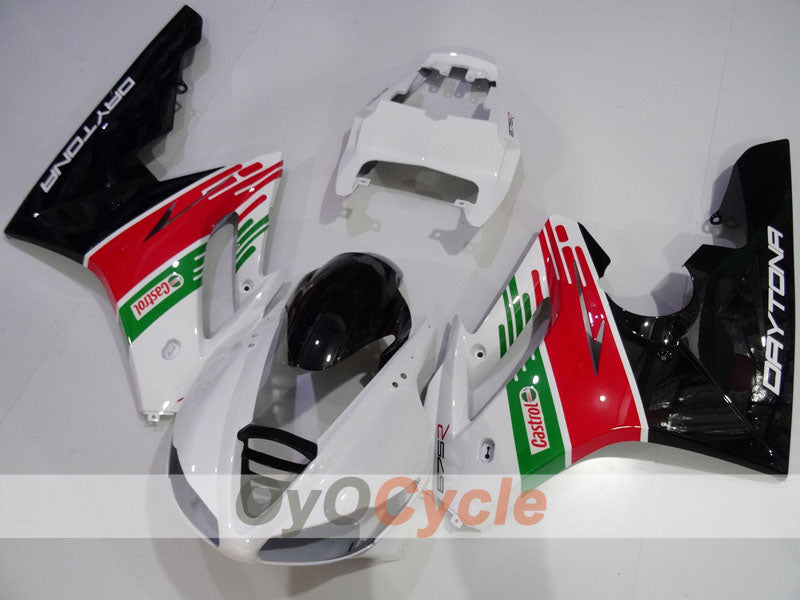 Kit de carenado de inyección para Triumph Daytona 675 09-12 - Blanco, Negro - Castrol #OYO87906310 Imagen principal del producto