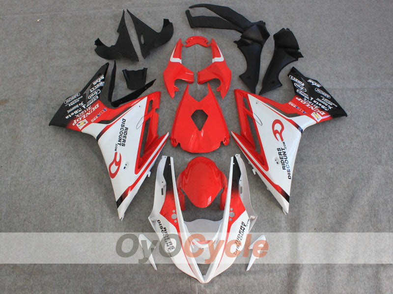 Carenado de inyección para Triumph Daytona 675 2013-2014 - Rojo, Blanco, Negro - DUNLOP #OYO87906311 Imagen secundaria del producto