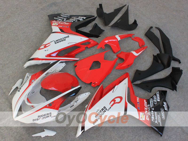 Carenado de inyección para Triumph Daytona 675 2013-2014 - Rojo, Blanco, Negro - DUNLOP #OYO87906311