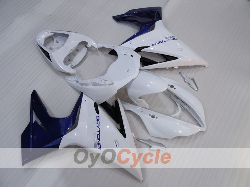 Kit de carenado por inyección para Triumph Daytona 675 2013-2014 - Azul, Blanco - Estilo de fábrica #OYO87906312 Imagen principal del producto