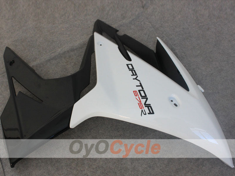 Kit de carenado por inyección para Triumph Daytona 675 13-14 - Blanco, Negro - Estilo de fábrica #OYO87906313
