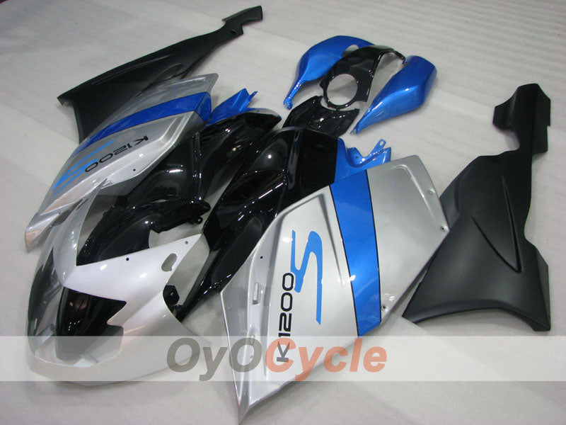 Kit de carenado para BMW K1200S 05-08 - Azul, Negro, Plata - Estilo de fábrica, personalizable #OYO87906317 Imagen principal del producto