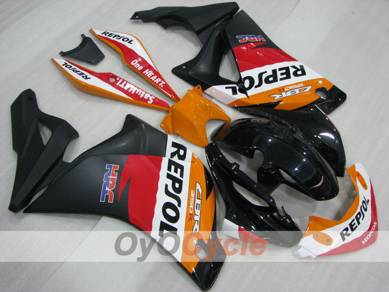 Kit de carenado por inyección para CBR250RR 11-16 - Naranja, blanco, negro - PEPSI #OYO87906319 Imagen secundaria del producto