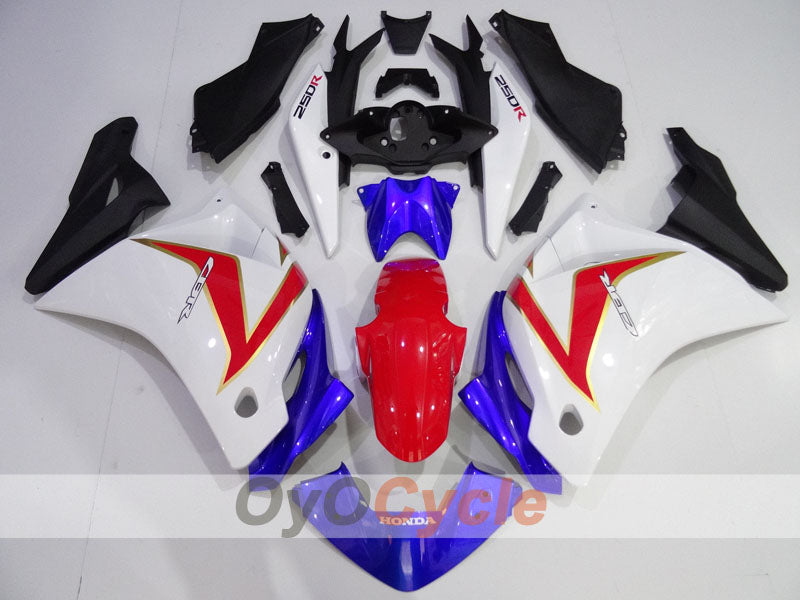 Kit de carenado por inyección para CBR250RR 11-16 - Rojo, Azul, Blanco - Estilo de fábrica #OYO87906320 Imagen secundaria del producto