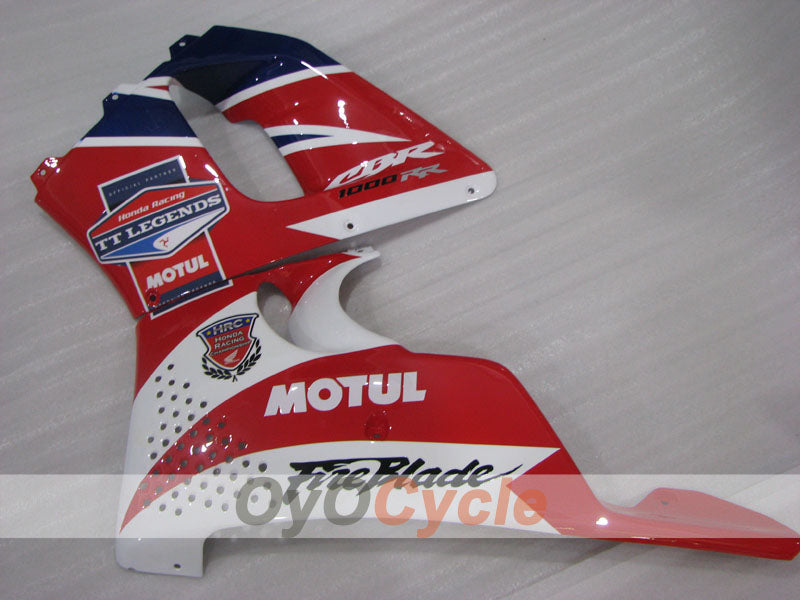 Kit de carenado para CBR900RR 94-95 - Rojo, Blanco - MOTUL #OYO87906353