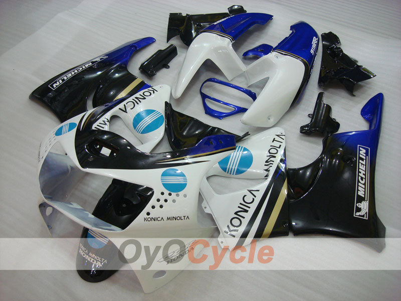 Kit de carenado para CBR919RR 98-99 - Azul, Blanco, Negro - Konica Minolta #OYO87906364