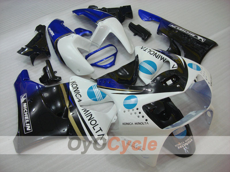 Kit de carenado para CBR919RR 98-99 - Azul, Blanco, Negro - Konica Minolta #OYO87906364