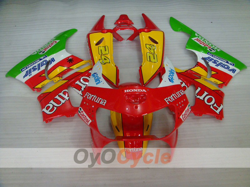 Kit de carenado para CBR919RR 98-99 - Rojo, Amarillo, Verde - Fortuna #OYO87906367 Imagen secundaria del producto