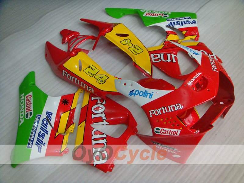 Kit de carenado para CBR919RR 98-99 - Rojo, Amarillo, Verde - Fortuna #OYO87906367
