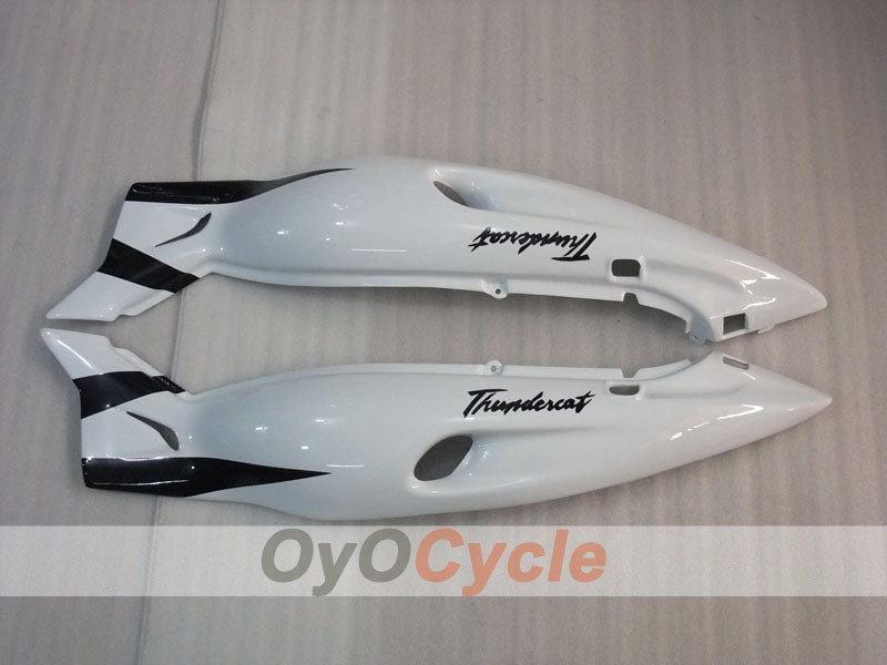 Carenado moldeado por inyección para YZF600R 97-07 - Blanco, Negro - Estilo de fábrica #OYO87906418