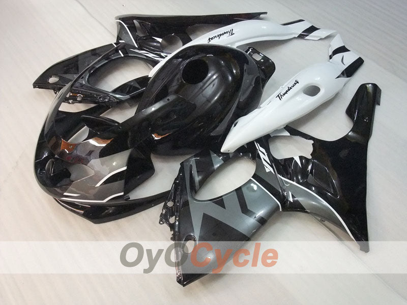 Carenado moldeado por inyección para YZF600R 97-07 - Blanco, Negro - Estilo de fábrica #OYO87906418