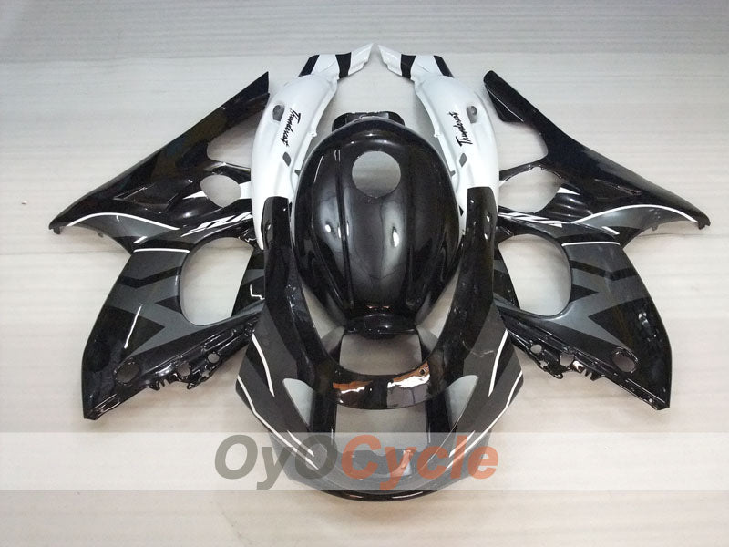 Carenado moldeado por inyección para YZF600R 97-07 - Blanco, Negro - Estilo de fábrica #OYO87906418